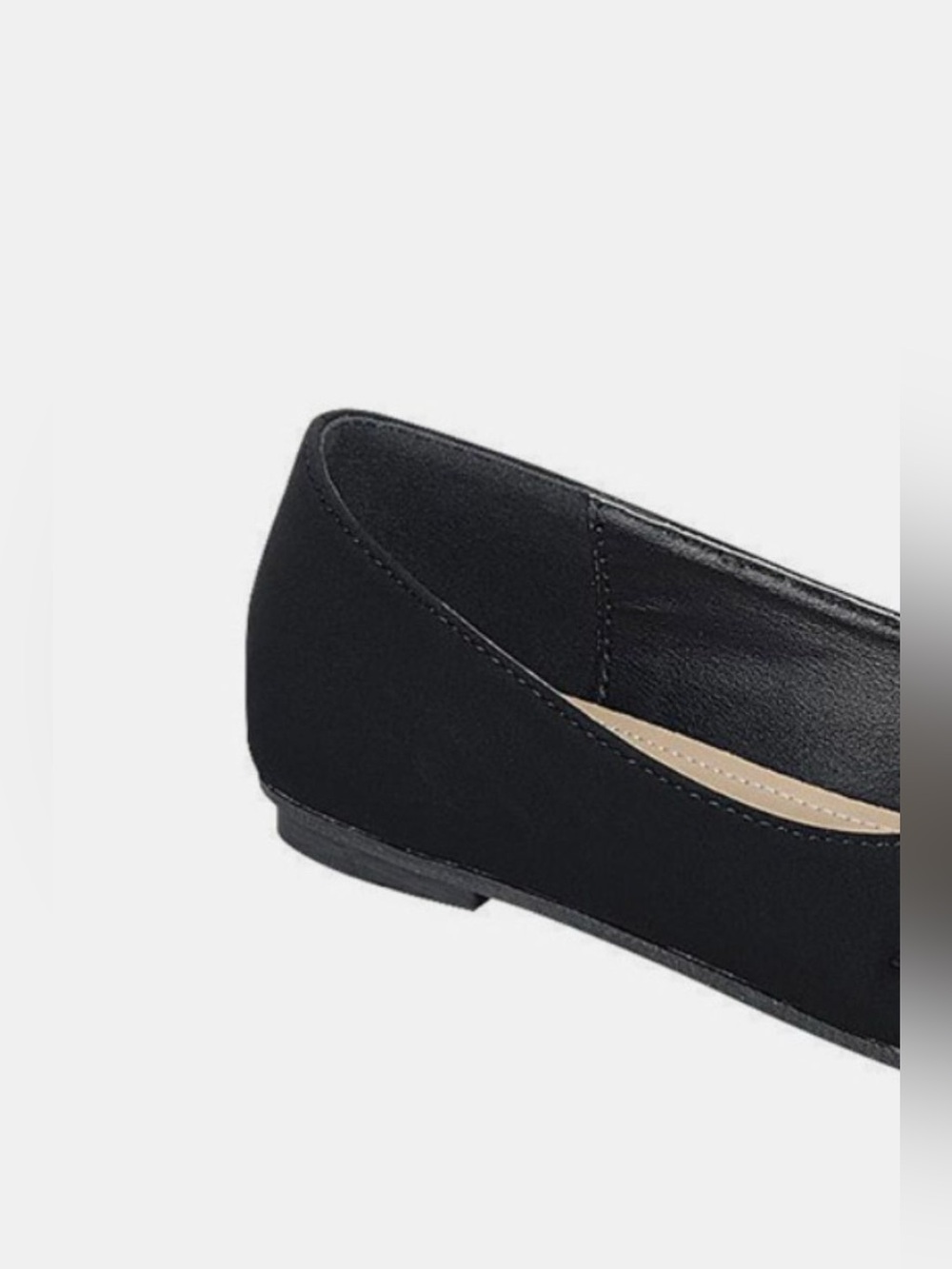 Forever Link Slip On Rhinestone Buckle Ballet Flats - Picture 3 of 3